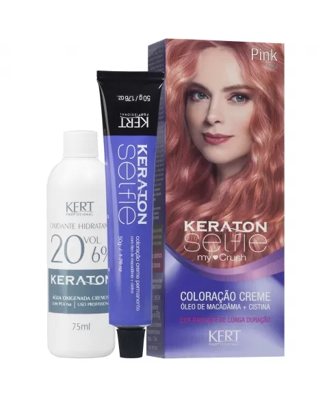 COLORAÇÃO CREME KERATON SELFIE MY CRUSH ROSA/PINK 4800