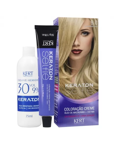 COLORAÇÃO CREME KERATON SELFIE 9.0 LOURO MÉDIO CLARO 4708