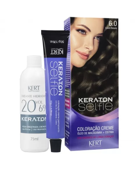 COLORAÇÃO CREME KERATON SELFIE 6.0 LOURO ESCURO 4705