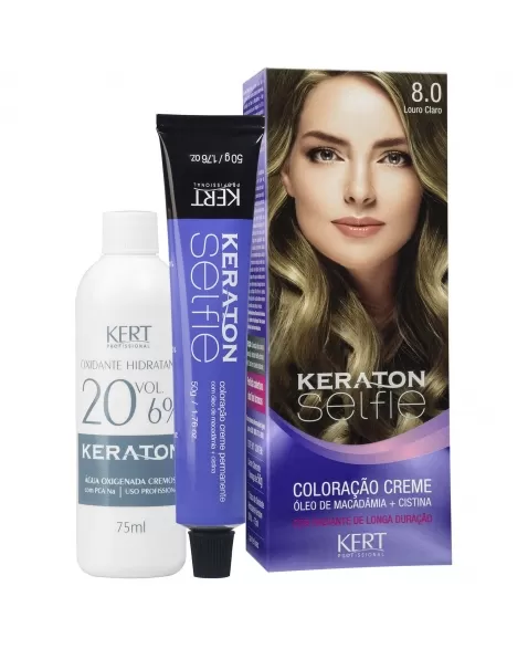 COLORAÇÃO CREME KERATON SELFIE 8.0 LOURO CLARO 4707