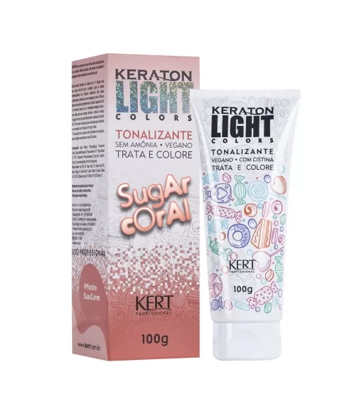 TONALIZANTE LIGHT VEGANO SUGAR CORAL 4302 KERATON 100G