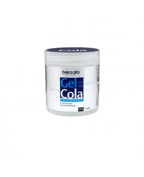 GEL COLA SILICONADO ULTRA FIXAÇÃO BEIRA ALTA 490G