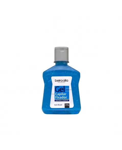 GEL FIXAÇÃO EXTRA FORTE AZUL PROFISSIONAL BEIRA ALTA 240G