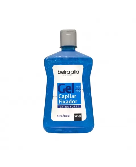 GEL FIXAÇÃO EXTRA FORTE AZUL PROFISSIONAL BEIRA ALTA 500G