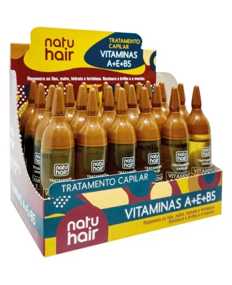 TRATAMENTO CAPILAR VITAMINA A + E +B5 NATUHAIR 10ML