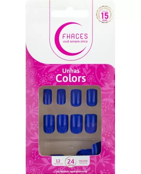 UNHAS FHACES COLORS AZUL SAFIRA U3087 - 24UN