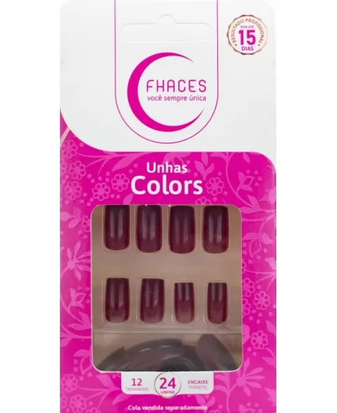 UNHAS FHACES COLORS MAÇÃ DO AMOR U3076 - 24UN