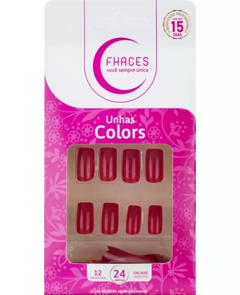 UNHAS FHACES COLORS VERMELHO PODER U3075 - 24UN