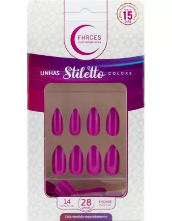 UNHAS FHACES STILETTO COLORS ROSA FUCSIA UE1306 - 28UN