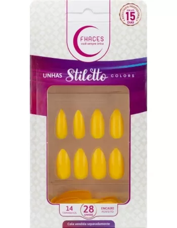 UNHAS FHACES STILETTO COLORS SUN FLOWER UE1300 - 28UN