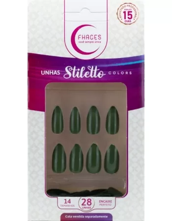 UNHAS FHACES STILETTO COLORS VERDE MILITAR UE1302 - 28UN