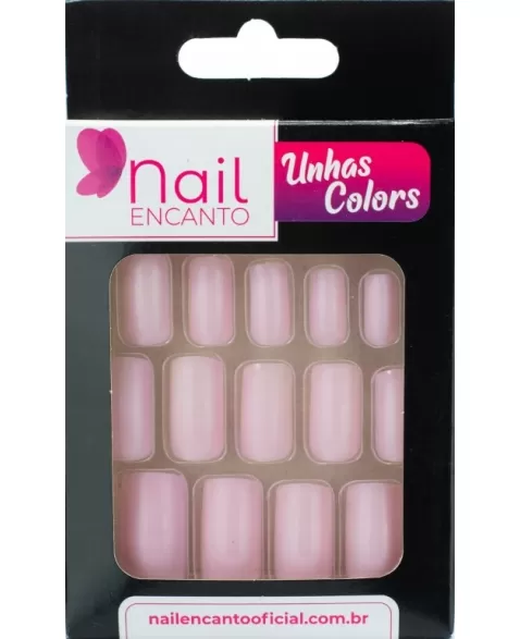 UNHAS NAIL ENCANTO COLORS LONGA ROSA NE525 - 24 UN