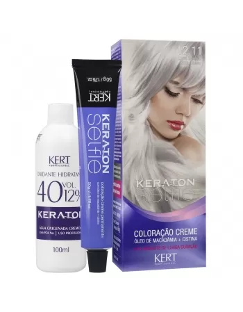 COLORAÇÃO CREME KERATON SELFIE 12.11 LOURO ESPECIAL CINZA INTENSO 4734