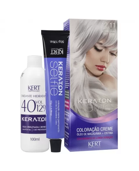 COLORAÇÃO CREME KERATON SELFIE 12.11 LOURO ESPECIAL CINZA INTENSO 4734