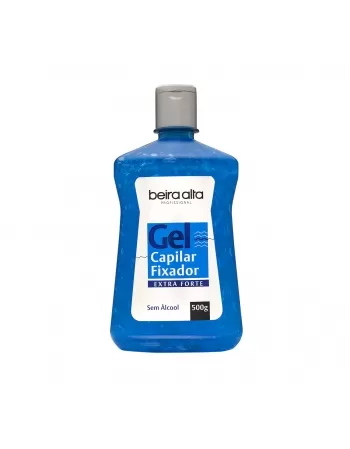 GEL FIXAÇÃO EXTRA FORTE AZUL PROFISSIONAL BEIRA ALTA 500G