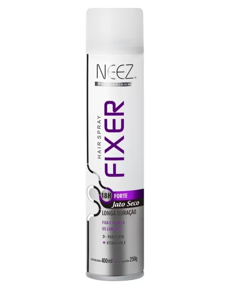 HAIR SPRAY FIXER FORTE JATO SECO 18H NEEZ 400ML