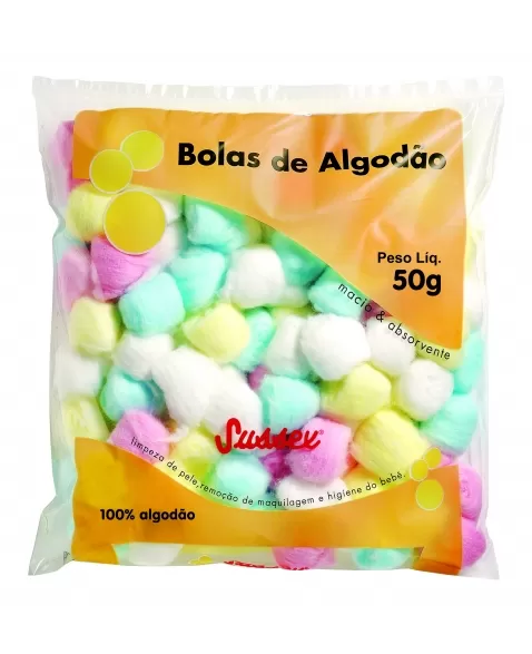 ALGODÃO SUSSEX BOLA COLORIDA 50G