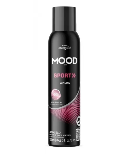 ANTITRANSPIRANTE AEROSSOL 48H SPORT FEM MOOD AEROFLEX 150ML