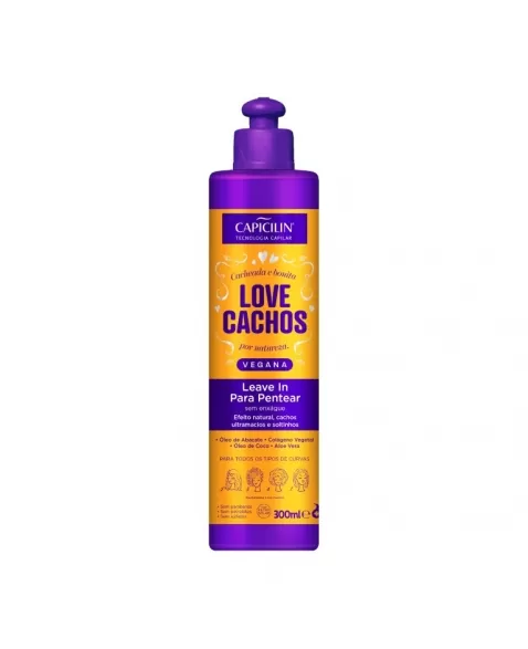 LEAVE IN PARA PENTEAR LOVE CACHOS VEGANO CAPICILIN 300ML