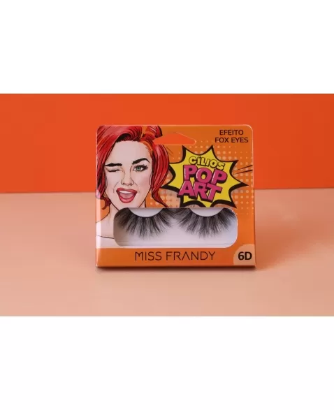 CÍLIOS POP ART EFEITO FOX EYES MISS FRANDY C21-0817 - 1 PAR