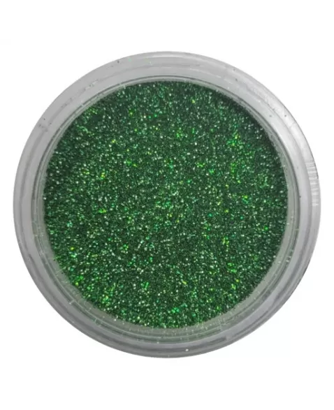 GLITTER FINO PARA UNHAS VERDE ESTILO DA MULHER