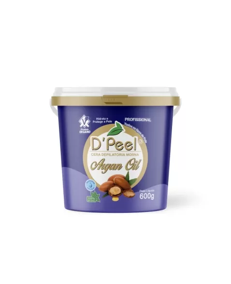 CERA DEPILATÓRIA ARGAN D'PEEL 600G