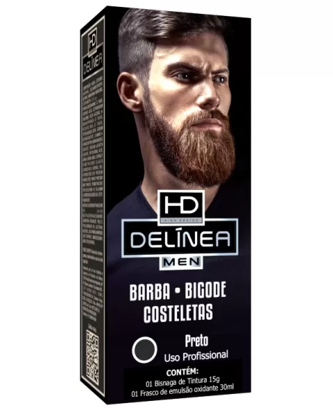 TINTURA MEN PRETO DELINEA 15G 61066