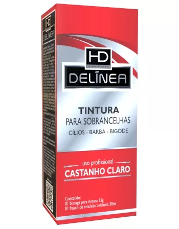 TINTURA PARA SOBRANCELHA DELINEA CASTANHO CLARO 15G 61011