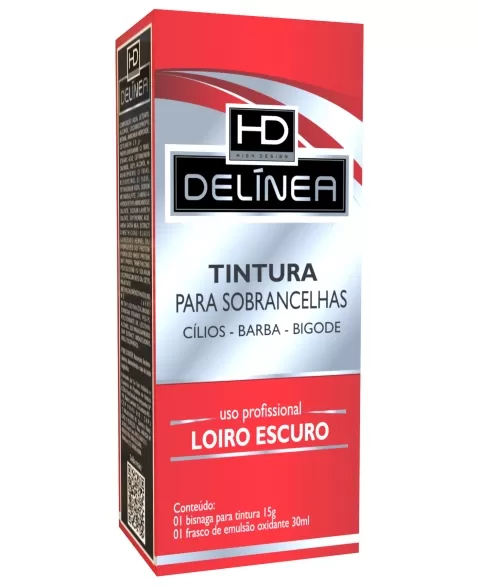 TINTURA PARA SOBRANCELHA LOIRO ESCURO DELINEA 15G 61014