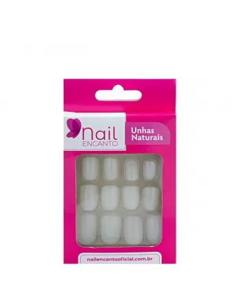 UNHAS NAIL ENCANTO NATURAL ARREDONDADA NE501 - 24 UN