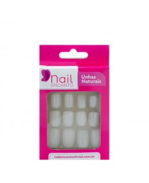 UNHAS NAIL ENCANTO NATURAL ARREDONDADA NE501 - 28UN