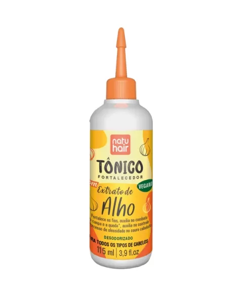 TÔNICO FORTALECEDOR EXTRATO ALHO NATUHAIR 115ML