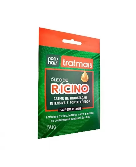 CREME HIDRATAÇÃO INTENSIVA TRATMAIS ÓLEO DE RÍCINO NATUHAIR 50G