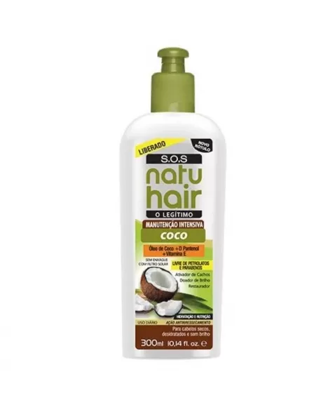 CREME MANUTENÇÃO INTENSIVA SOS COCO NATUHAIR 300ML