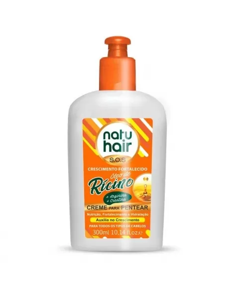 CREME PENTEAR ÓLEO DE RÍCINO NATUHAIR 300ML