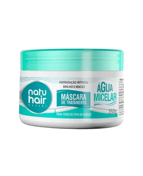 MÁSCARA TRATAMENTO ÁGUA MICELAR NATUHAIR 350G