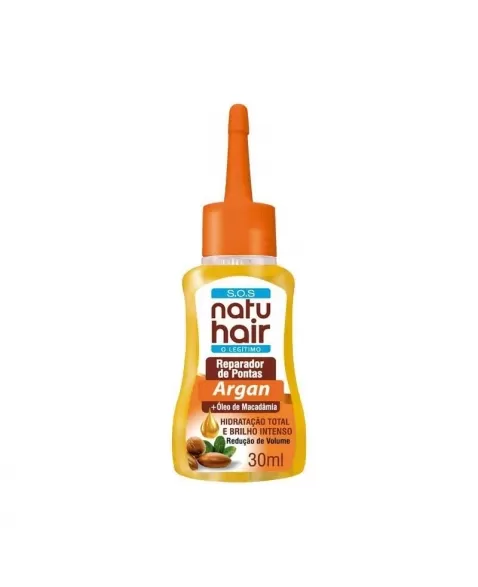 REPARADOR DE PONTAS ÓLEO ARGAN + MACADÂMIA SOS NATUHAIR 30 ML