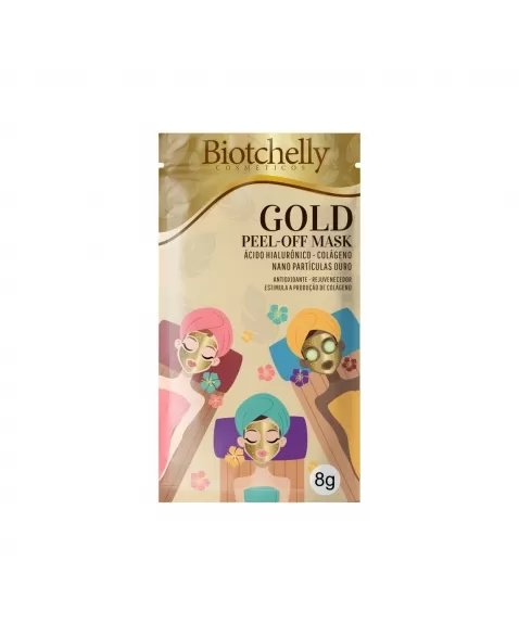 MÁSCARA FACIAL GOLD BIOTCHELLY 8G