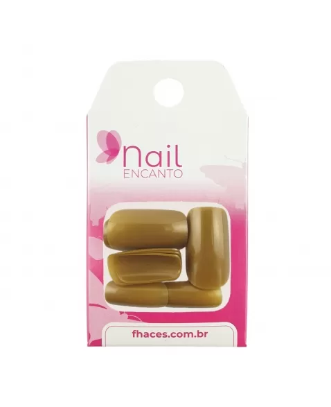 UNHAS NAIL ENCANTO COLORS DOURADA CT606 - 24 UN