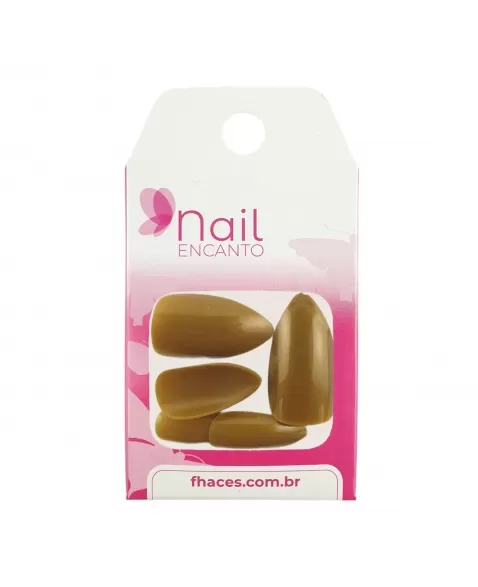 UNHAS NAIL ENCANTO COLORS STILLETO DOURADA CT615 - 28 UN