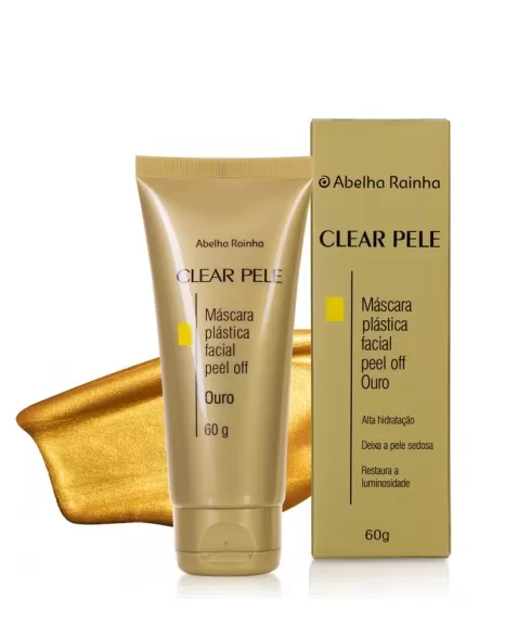 CLEAR PELE MASCARA FACIAL PEEL OFF OURO 60G