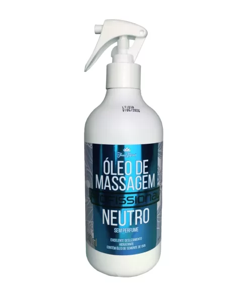 OLEO DE MASSAGEM PROFISSIONAL NEUTRO 500ML