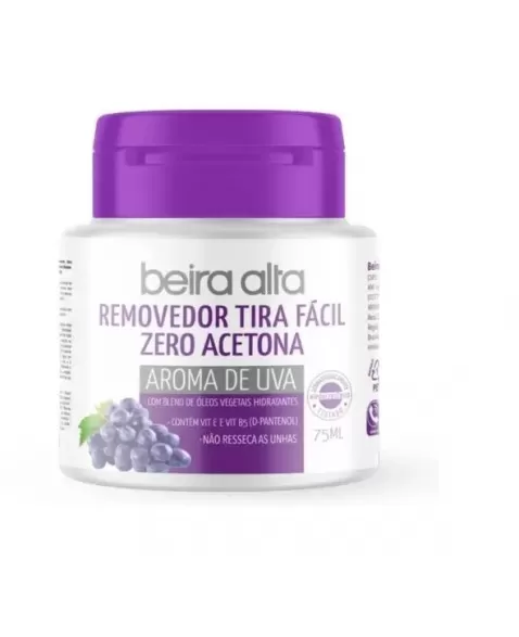 REMOVEDOR DE ESMALTES ZERO ACETONA UVA TIRA FACIL 75ML