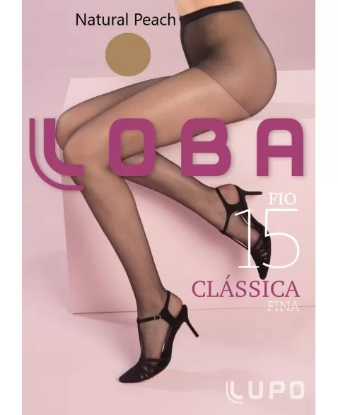 MEIA CALÇA ADULTO FIO 15 CLASSICA FINA LOBA NATURAL TAM G 5760