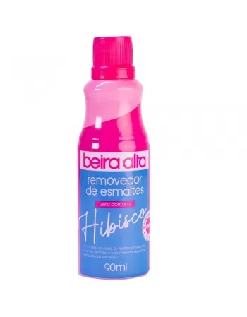 REMOVEDOR DE ESMALTES ZERO ACETONA HIBISCO BEIRA ALTA 90ML