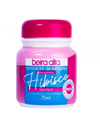 REMOVEDOR DE ESMALTES ZERO ACETONA HIBISCO TIRA FÁCIL BEIRA ALTA 75ML