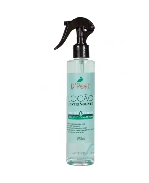 LOÇÃO ADSTRINGENTE HORTELÃ, VERBENA E ALOE VERA D\'PEEL 250ML