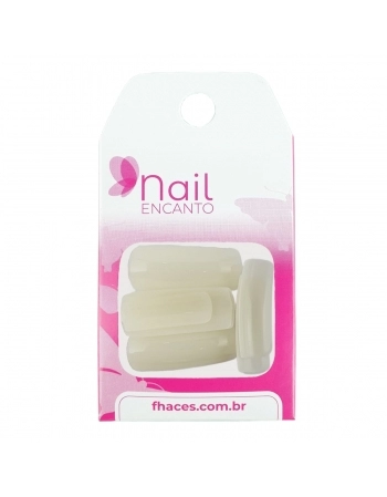 UNHAS NAIL ENCANTO NATURAL QUADRADA LONGA CT404 - 24 UN