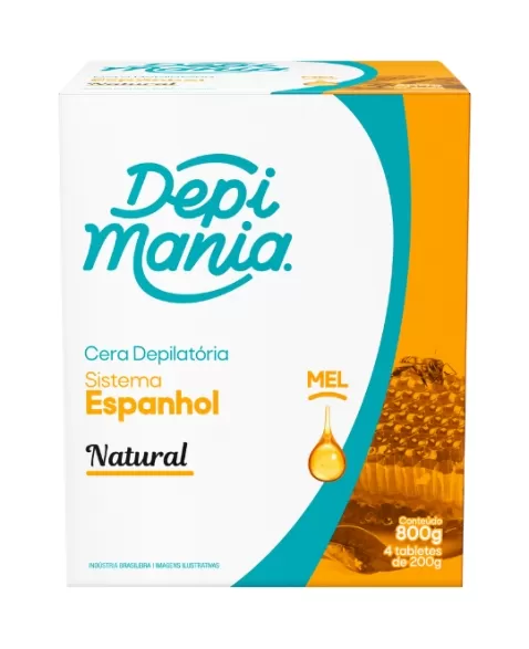 CERA DEPIL NATURAL C/ MEL DEPIMANIA 800 GR