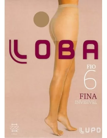 MEIA CALÇA ADULTO FIO 6 FINA INVISÍVEL LOBA NATURAL TAMANHO M